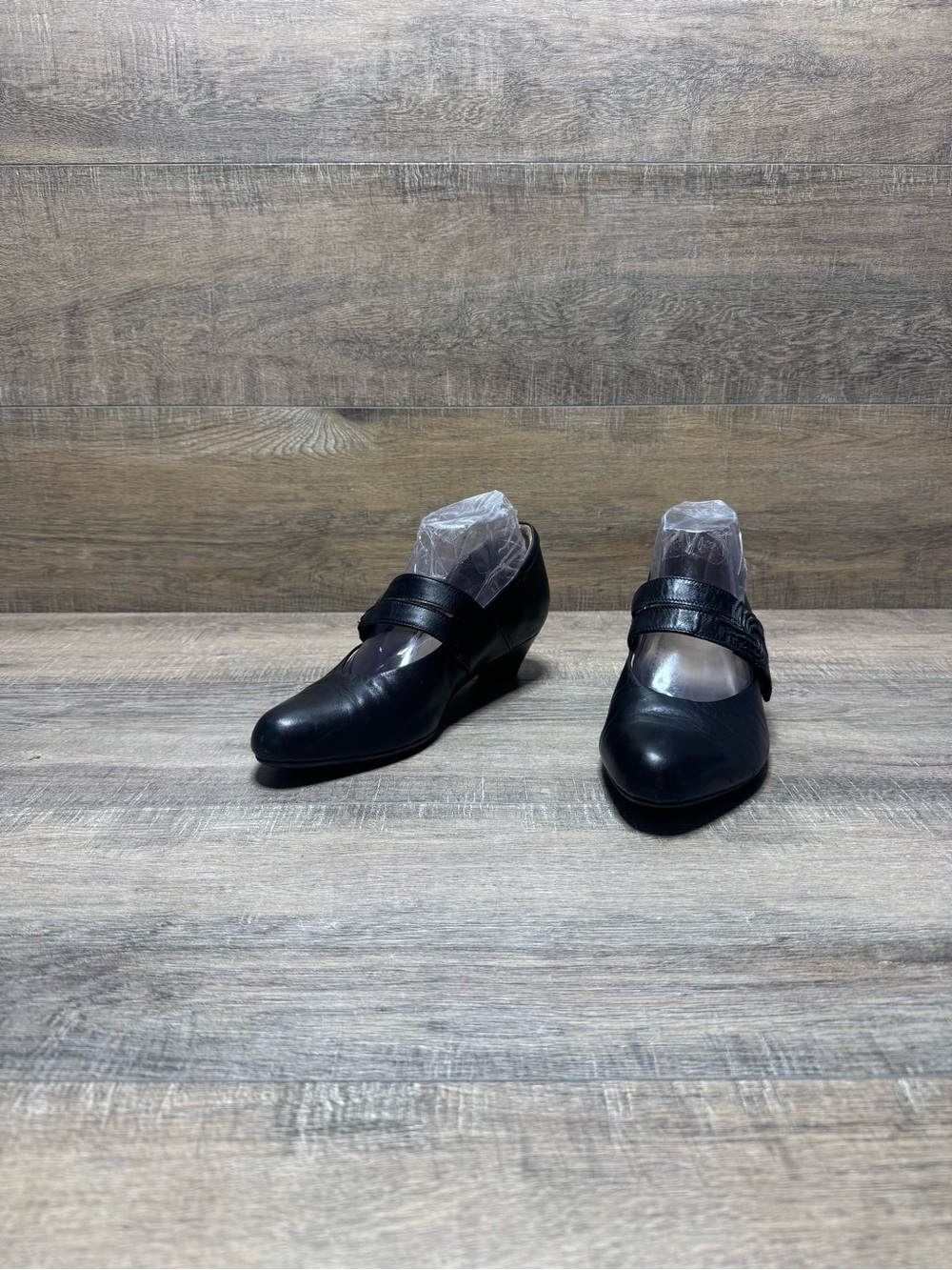 Ziera Classic Black Women's Leather Mary Jane Dress Shoes